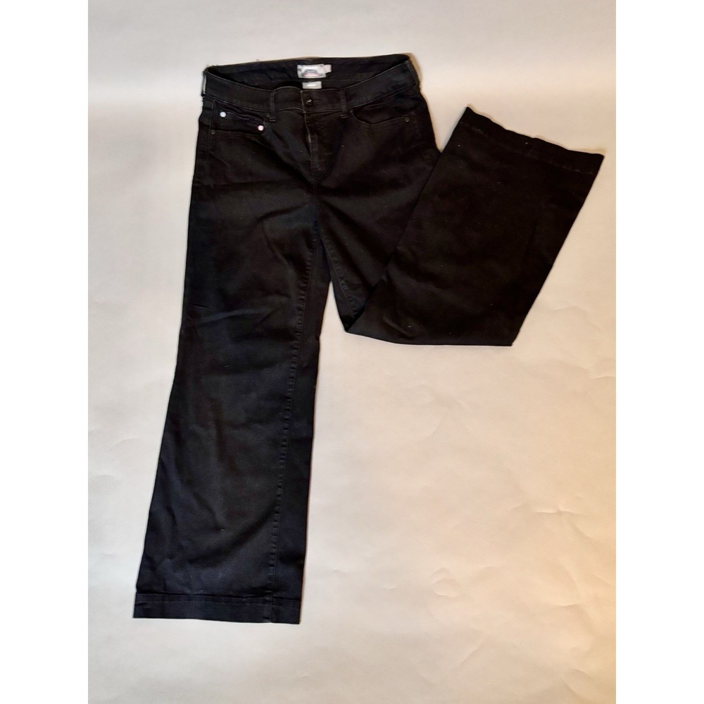 Torrid Feel The Fit High-Rise Wide Leg Jeans Super Soft Black Denim Size 14R